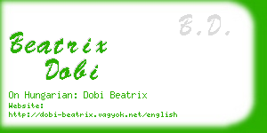 beatrix dobi business card